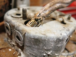 Photo of wires damaged by rodents chewing on insualtion